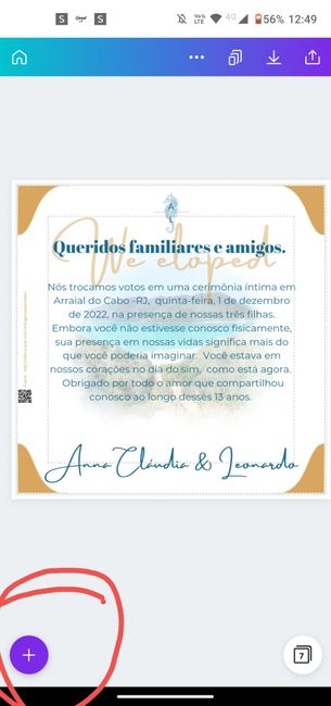 Dica!! Convite com Qrcode Madrinhas/padrinhos! 2