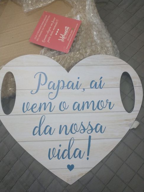 Noivas mamães, placa e taça para dia C. 5