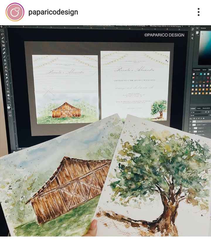 Indicações p convites com aquarela? Help - 2