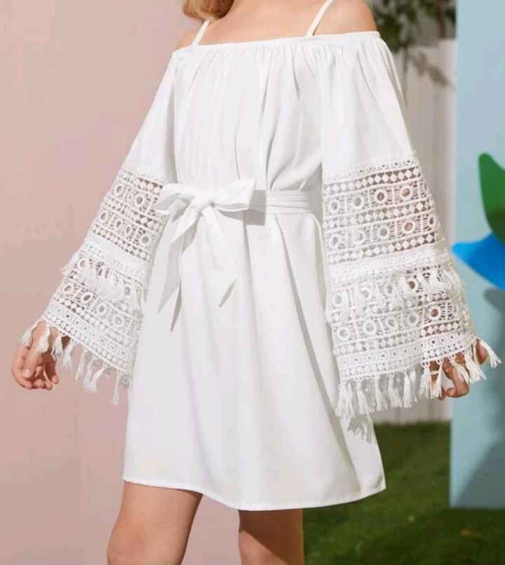 Vestido de daminha na praia. - 6