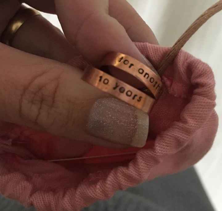 o que vocês gravaram ou pretendem gravar na aliança de casamento? - 1