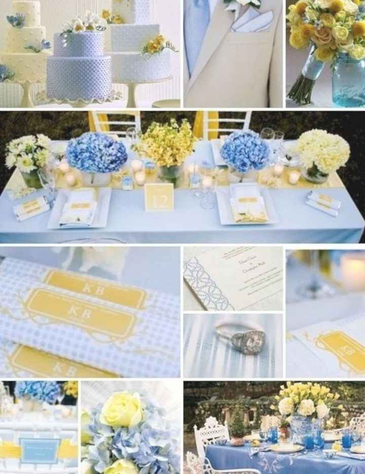 Decoração Azul Serenity e Amarelo - 2