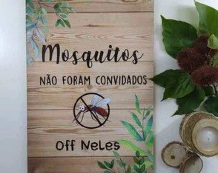Chuva e insetos em casamento ao ar livre - 1
