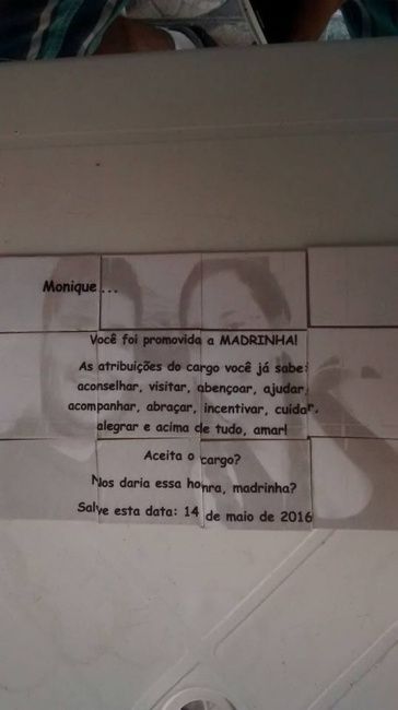 Quebra-Cabeça para os padrinhos