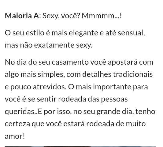 Você é uma noiva Cinquenta Tons de Cinza? - RESULTADOS - 1