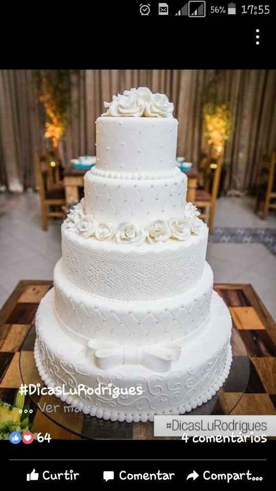 Meu bolo de casamento será______. - 1