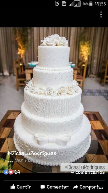 Meu bolo de casamento será______. - 1