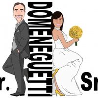 Caricatura do casal