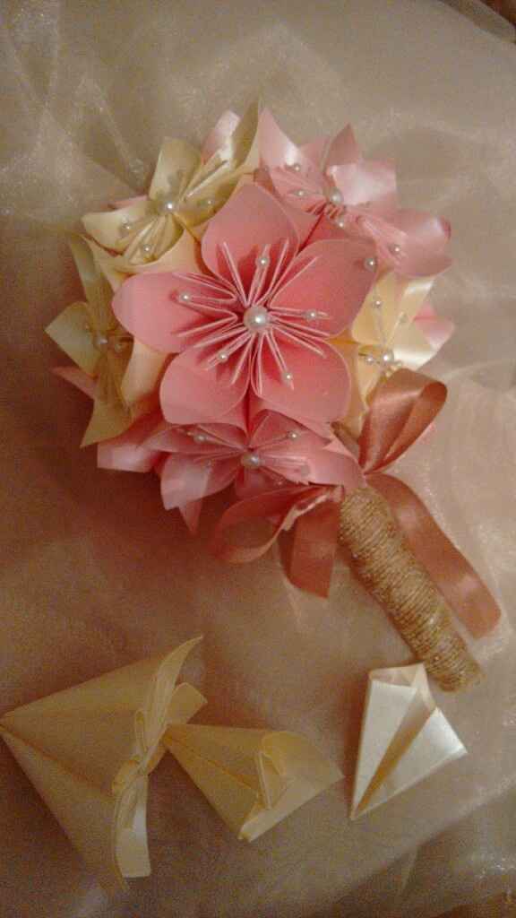 Mini buquê de origami! - vem ver. - 1