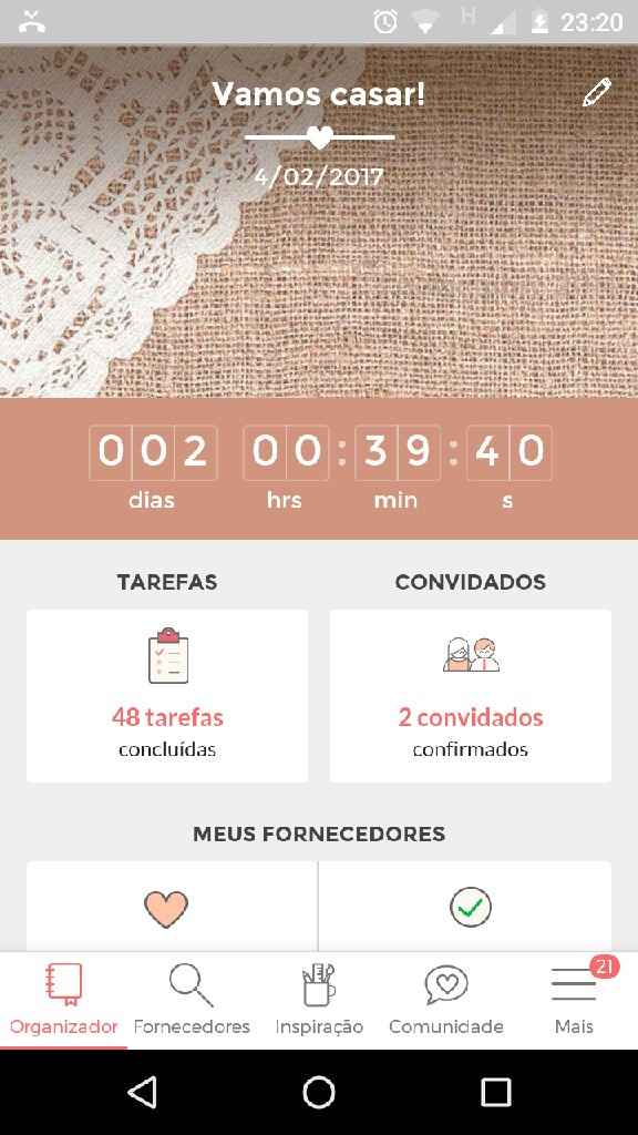 Faltando dois dias! ansiedade! - 1