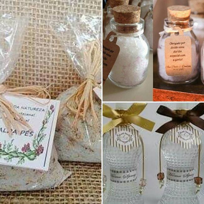 Minhas amiga faz esses produtos todos artesanais, esse será das madrinhas e mães. Escalda pés, Sais