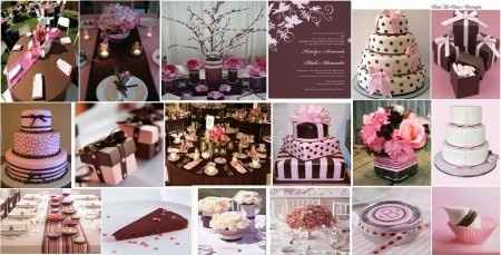 DECORAÇÃO ROSA E MARROM