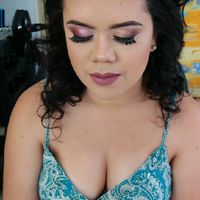 Teste de make e penteado. - 1