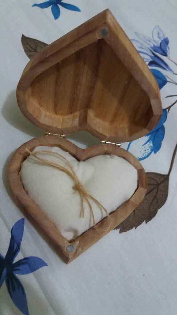 Meu porta aliança chegou ♡ 💐👰 - 2