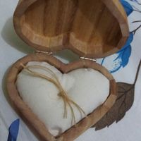 Meu porta aliança chegou ♡ 💐👰 - 2