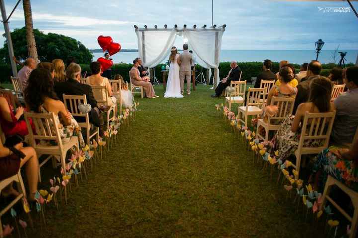 Casamento ao ar livre. - 2