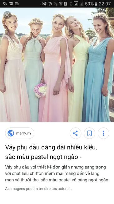 Vestidos das madrinhas... padronizar ou não? - 1