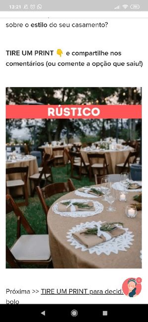 TIRE UM PRINT para decidir o estilo do casamento 6