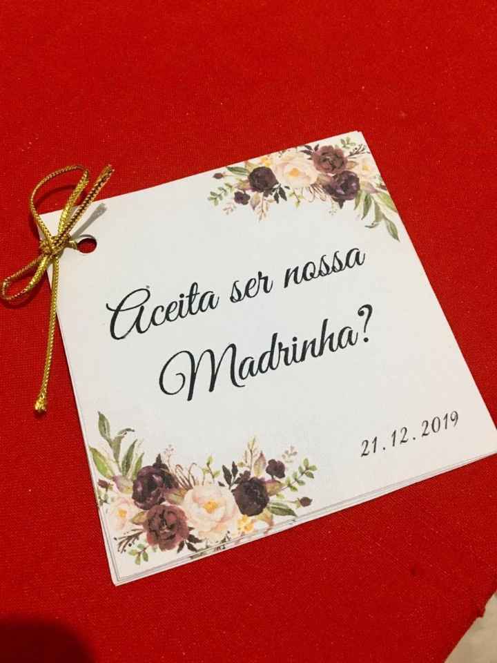 Esses são os convitinhos que fiz através do site Canva, nele havia as informações a cerca do casamen