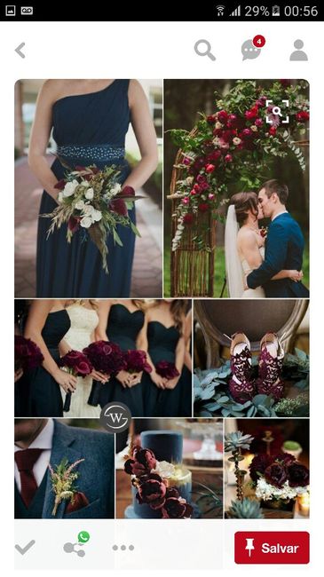 Cor do vestido madrinhas e damas. - 1