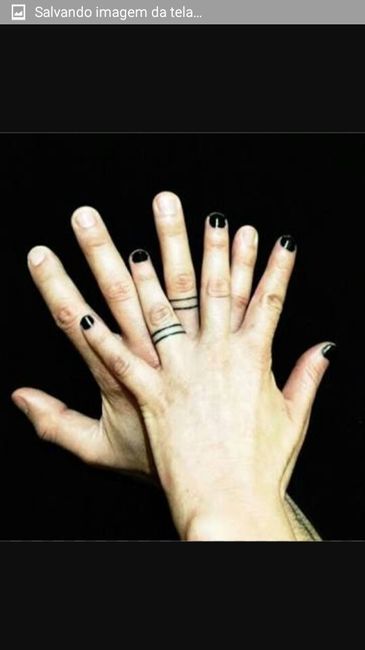Tatuagens no dedo no local aliança alguém? - 7
