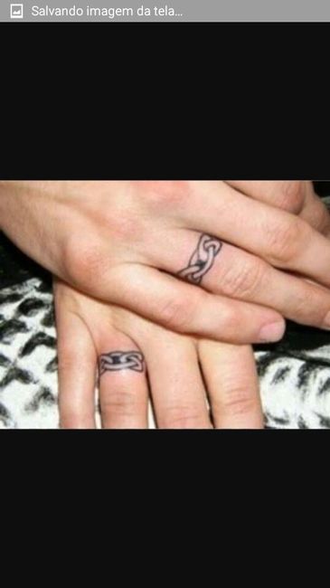 Tatuagens no dedo no local aliança alguém? - 8