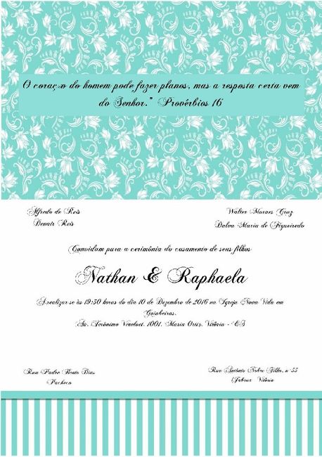 Prévia do meu convite de casamento. - 1