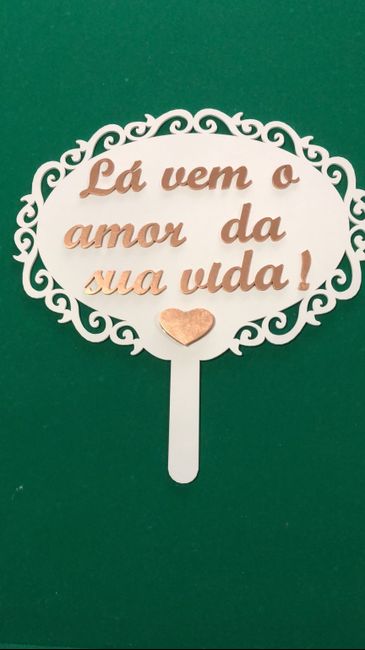 Cabide e plaquinha para o casamento - 1