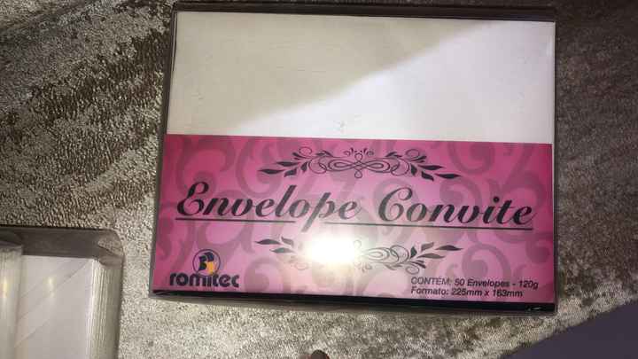 Envelopes para convite de casamento - 1