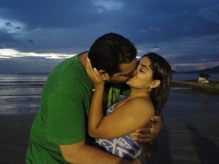 Nosso beijo ao por do sol