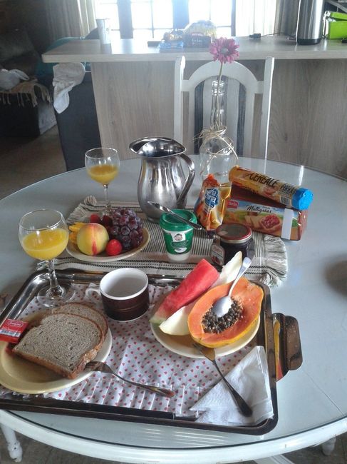 Cafe da manha feito pelo noivo