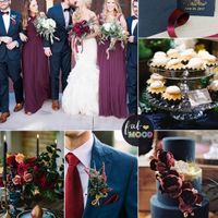 Inspirações Paleta de Cores para Casamento cor : Marsala e outros