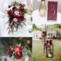 Inspirações Paleta de Cores para Casamento cor : Marsala e outros