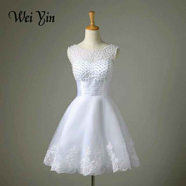  Vestido de noiva (curto) no aliexpress - 1