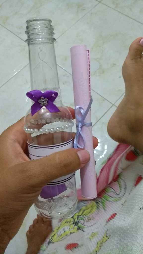 Convite dos padrinhos na garrafinha . Já pronto #vemver - 4