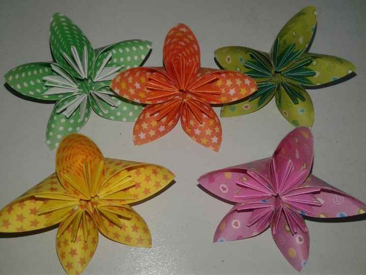 Flores de origami! #vemver - 2