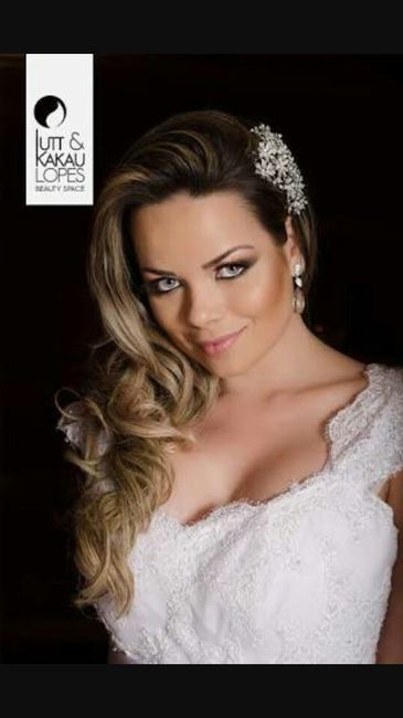 Cabelo solto com veu - 2