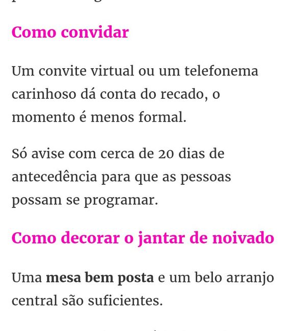 Ideias para jantar de noivado - 7