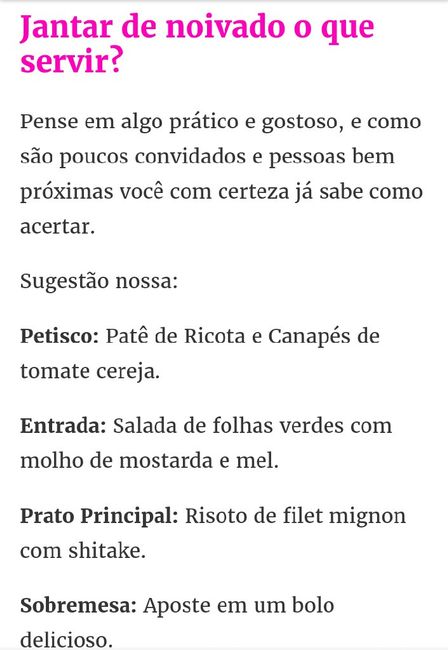 Ideias para jantar de noivado - 8