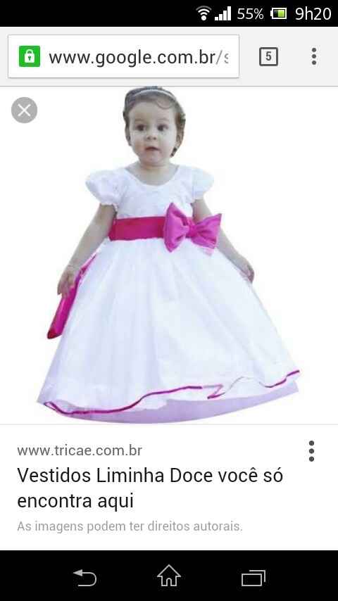 Vestido da daminha - 1