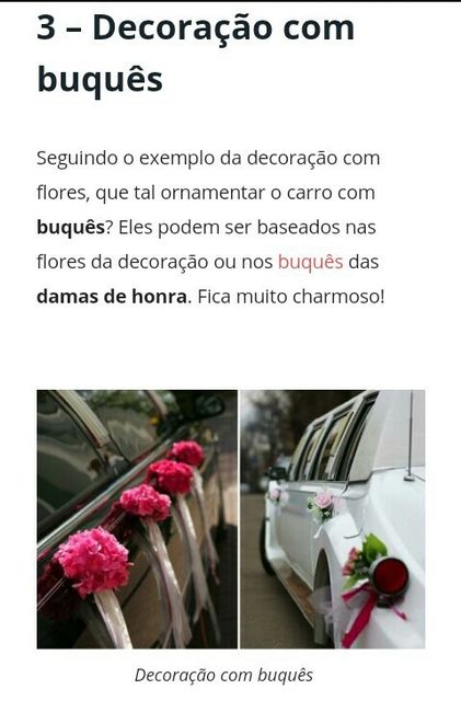 Ideias para decorar o carro dos noivos - 3