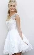 Vestidos curtos brancos para noiva - 2