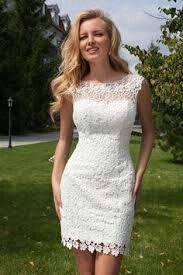 Vestidos curtos brancos para noiva - 10
