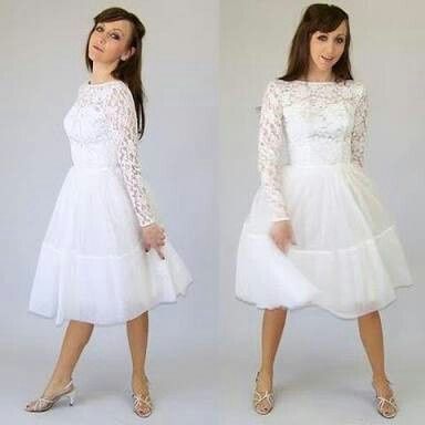 Vestidos curtos brancos para noiva - 23