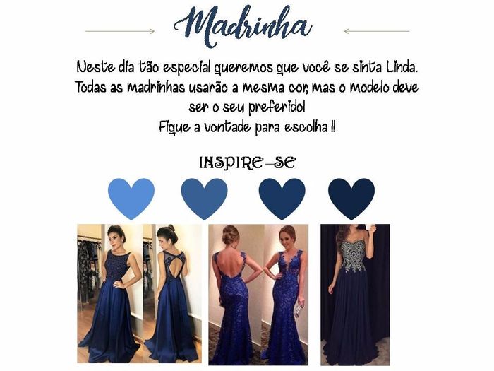 Para as madrinhas que vão de azul! <img class=