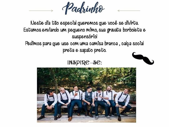 E por fim, para os queridos padrinhos!