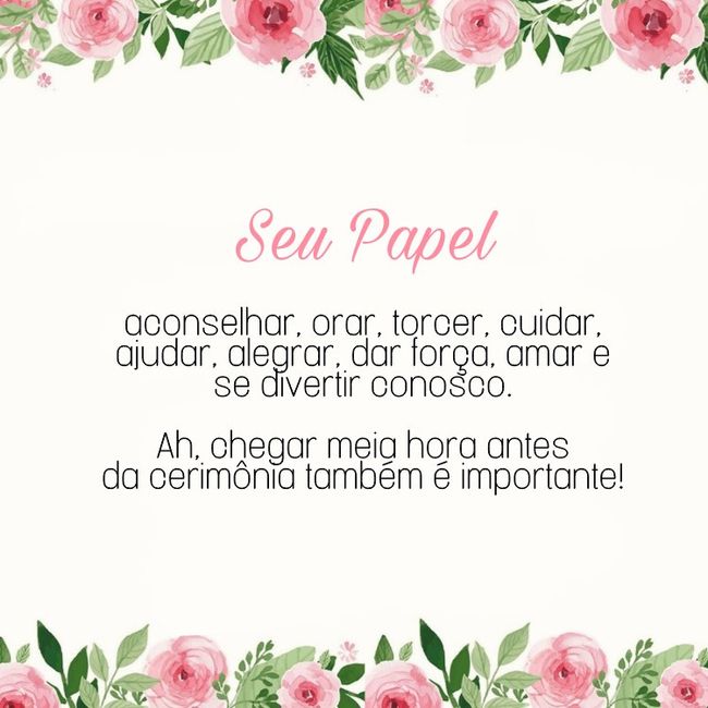 Manual dos padrinhos ❤️ - 2