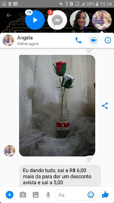 Decoração para mesa de convidados - 1
