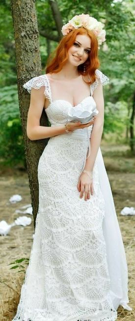 Inspiração - Vestido de crochê 👰🏻💐 6