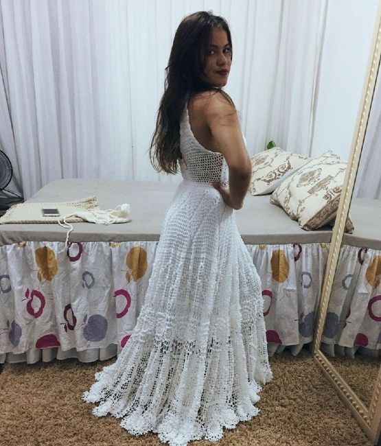Inspiração - Vestido de crochê 👰🏻💐 9